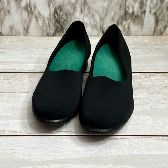 Ecco Felicia Stretch Slip On Loafer Wedge Shoe Women’s Sz 39 8 - 8 1/2 Black - Picture 9 of 10